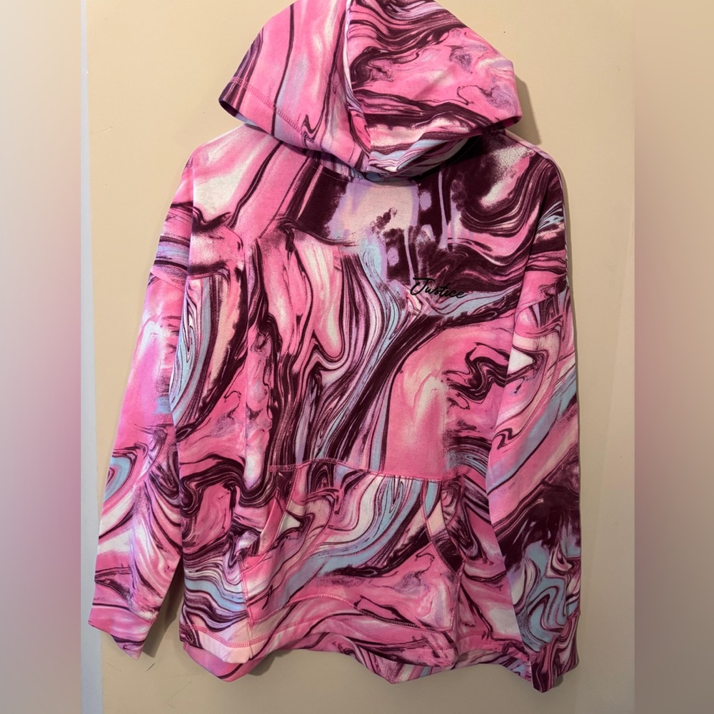 Justice Pink and Purple Patterned Hoodie